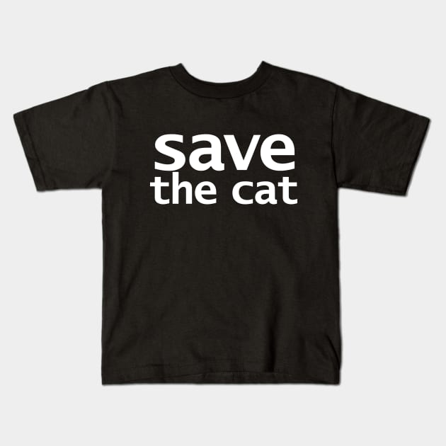 Sci Fi Save the Cat Kids T-Shirt by ellenhenryart